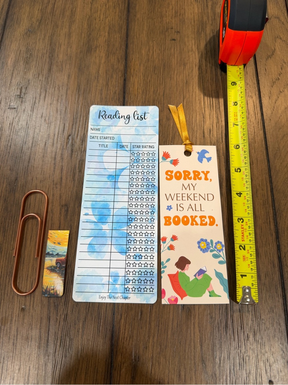 Bookmark bundle. 4 bookmarks- two paper, one metal and one magnetic - Picture 4 of 4